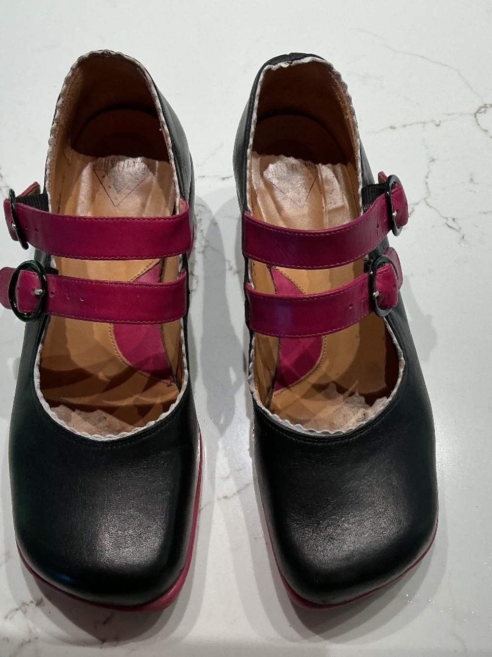 Shoes 8. Blue and pink